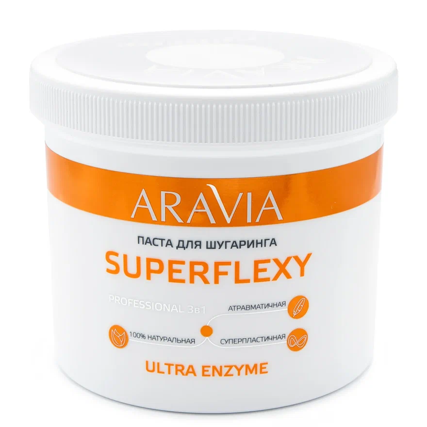 ARAVIA Professional Паста для шугаринга SUPERFLEXY Ultra Enzyme, 750г.