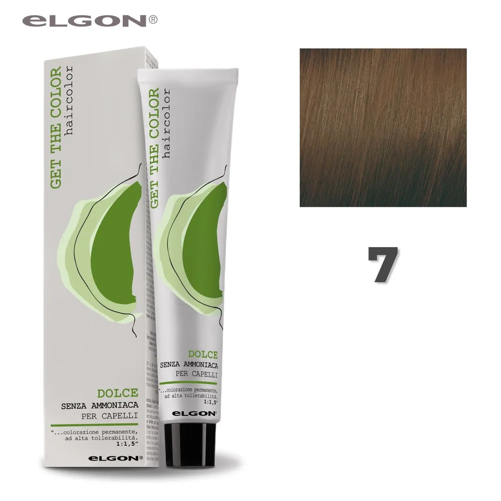 ELGON  GET THE COLOR DOLCE Краска- безаммиачная 7 русый, 100мл.