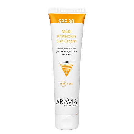 ARAVIA Professional Солнцезащитный увлажн. крем для лица Multi Protection Sun Cream SPF 30,100мл.